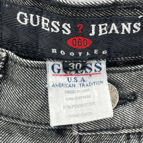 Guess Jeans Womens 30 Black 060 Boot Leg Vintage Made in USA 29.5" Inseam - Picture 13 of 15